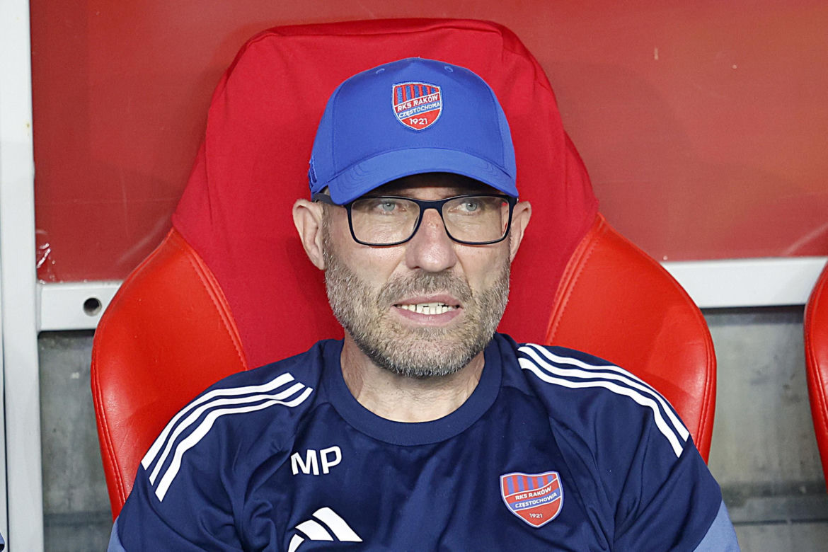 Skandaliczny transparent na meczu Raków - Maccabi