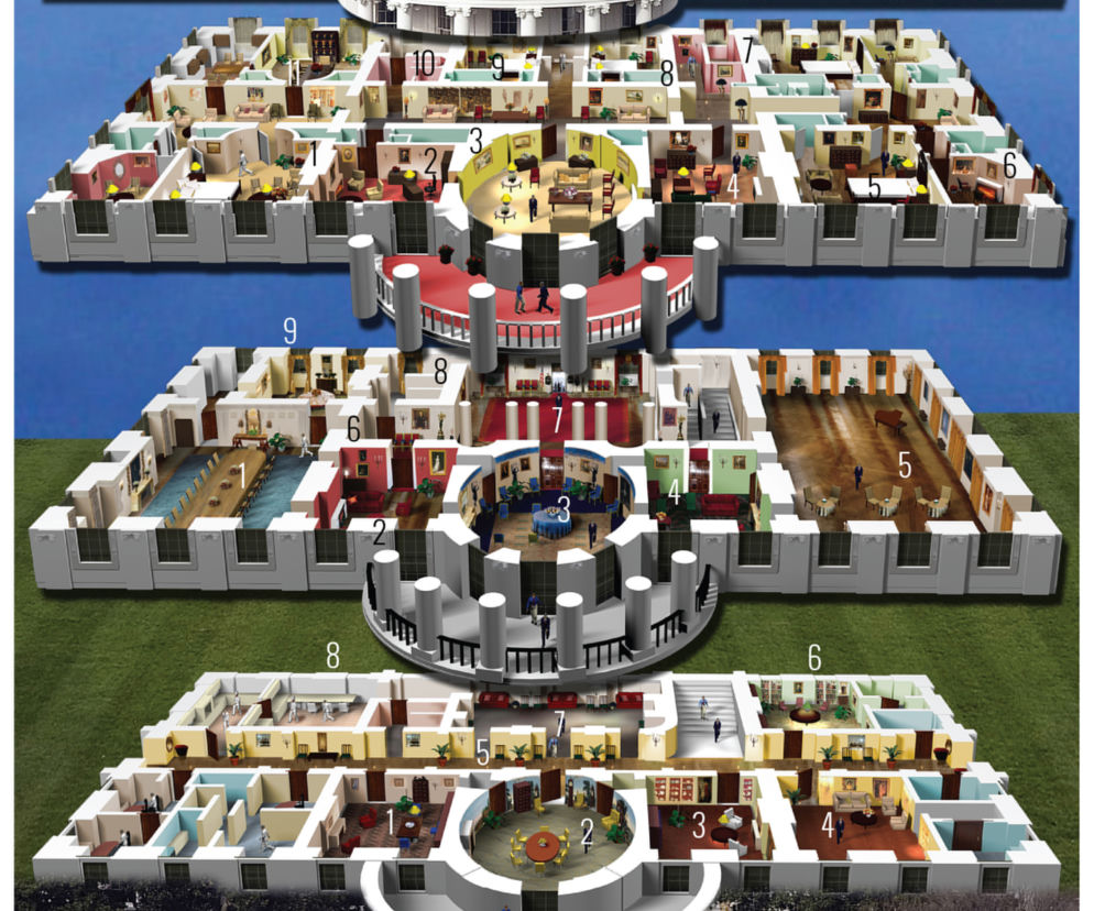 biały dom plan
