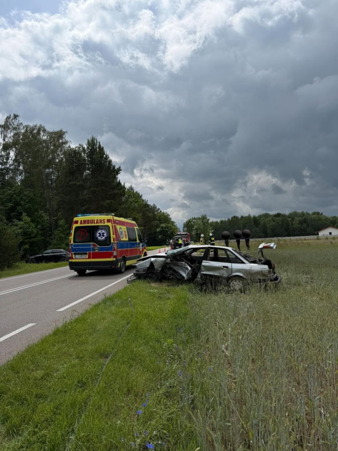 Łukowscy strażacy wyjeżdżali do pomocy przy dwóch groźnych wypadkach w ciągu kilku godzin. Apelują o ostrożność!