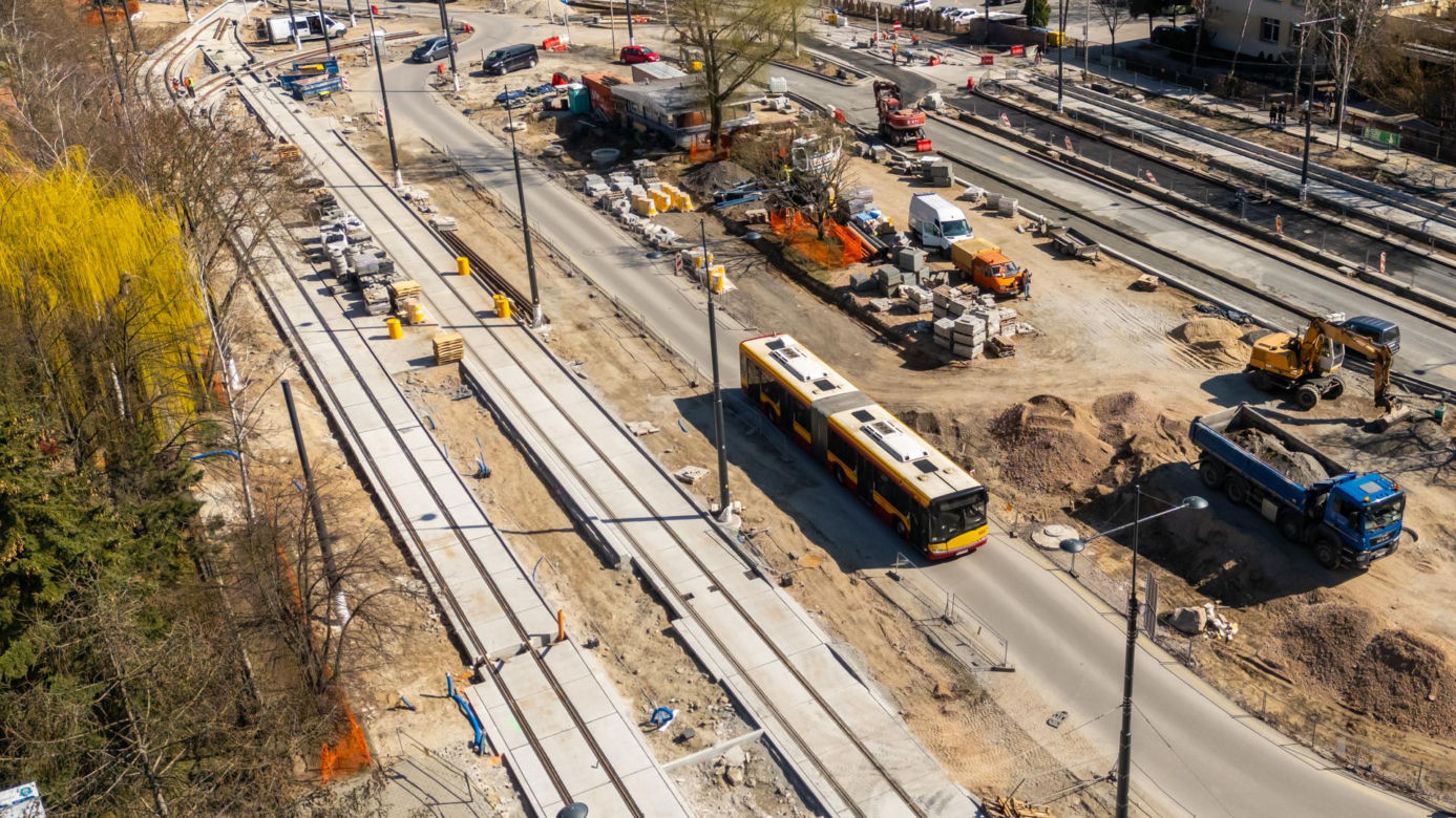 Budowa tramwaju na ul. Św. Bonifacego