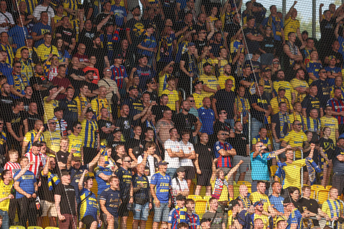 Kibice na meczu GKS Katowice - Arka Gdynia