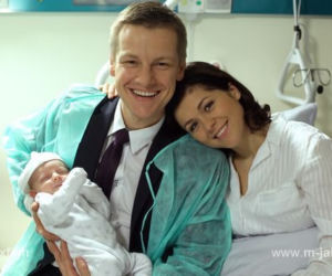 M jak miłość odc. 1062. Kinga (Katarzyna Cichopek), Piotrek (Marcin Mroczek), Mikołaj 