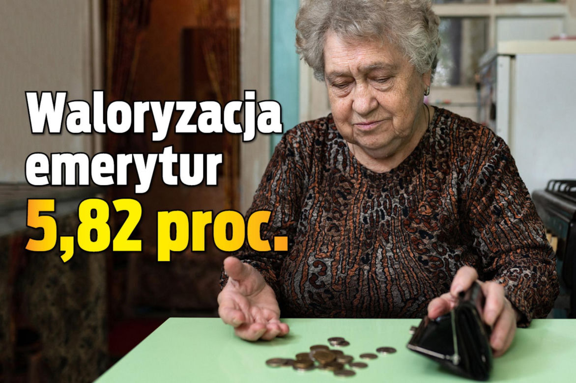Waloryzacja 2026 - 5,82 proc. wariant 1 