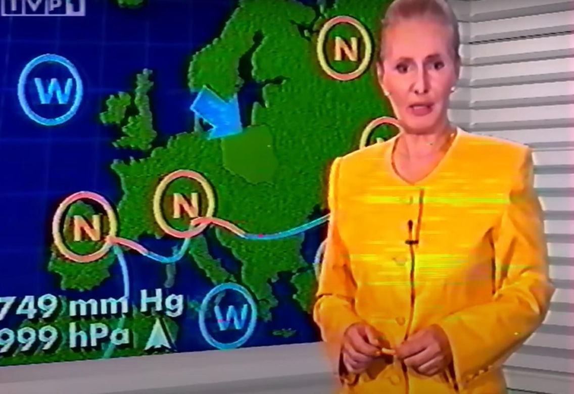 Elżbieta Sommer prezentuje prognozę pogody