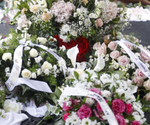 Barbara Wrzesińska na pogrzebie Agnieszki Maciąg