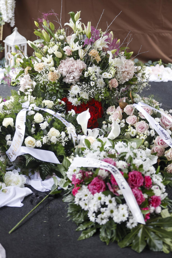 Barbara Wrzesińska na pogrzebie Agnieszki Maciąg