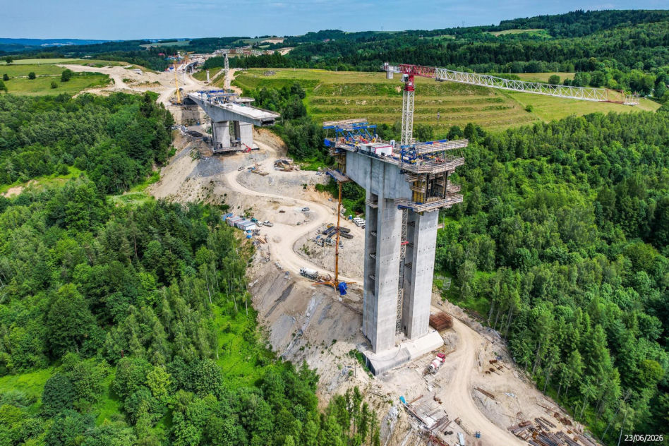 Budowa S19 - Babica Jawornik z najwyższą estakadą w Polsce