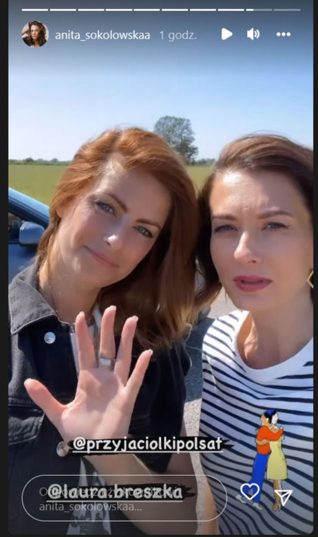 Przyjaciółki 20 sezon na planie. Zuza (Anita Sokołowska), Marta (Laura Breszka)