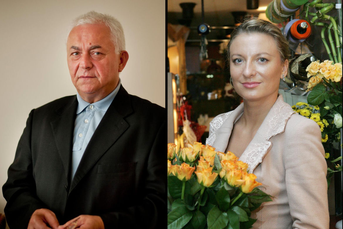 Janusz Maksymiuk z Sandrą Lewandowską