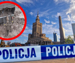 Akcja saperow pod Pałacem Kultury
