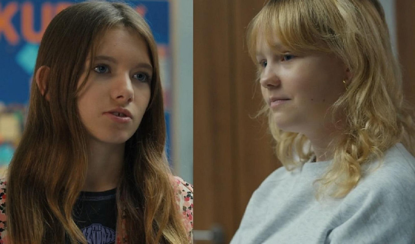 Barwy szczęścia, odcinek 3191. Gośka (Natalia Skrzypek), Emilka (Jessica Frankiewicz)