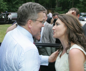 Bronisław Komorowski i Marzena Okła-Drewnowicz