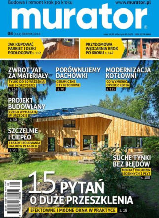 Murator 8/2018 okladka