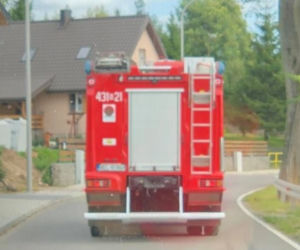 Mężczyzna podpalił się w Sajzach