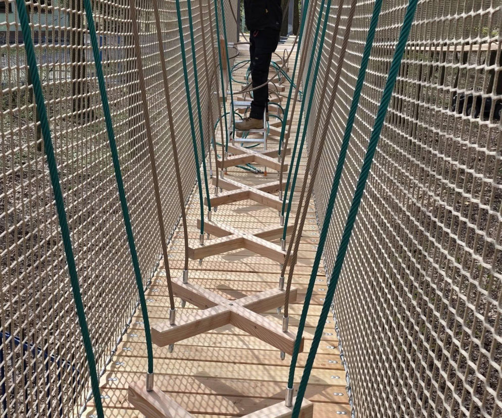 Park linowy już prawie gotowy. Otwarcie już w maju