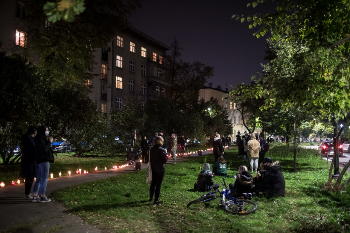 Pogrzeb praw kobiet. Protest po wyroku TK w Krakowie