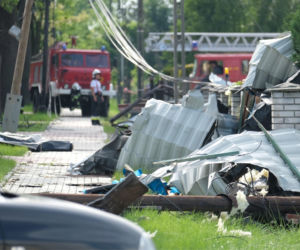 W Kaniowie wichura uszkodziła 22 domy