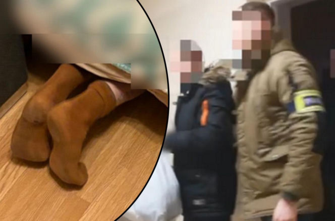 Myślał, że ukrył się świetnie przed policją. Zapomniał o własnych nogach!