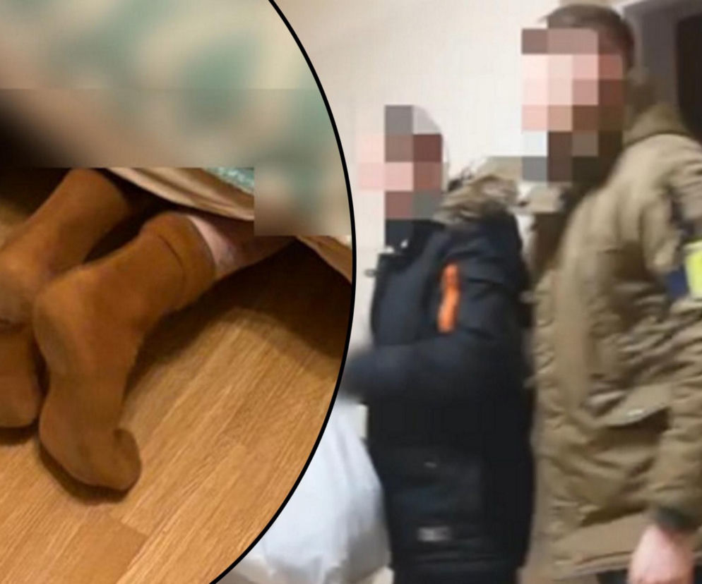 Myślał, że ukrył się świetnie przed policją. Zapomniał o własnych nogach!