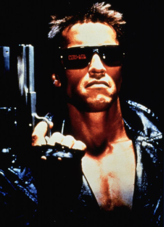 Arnold Schwarzenegger jako Terminator 