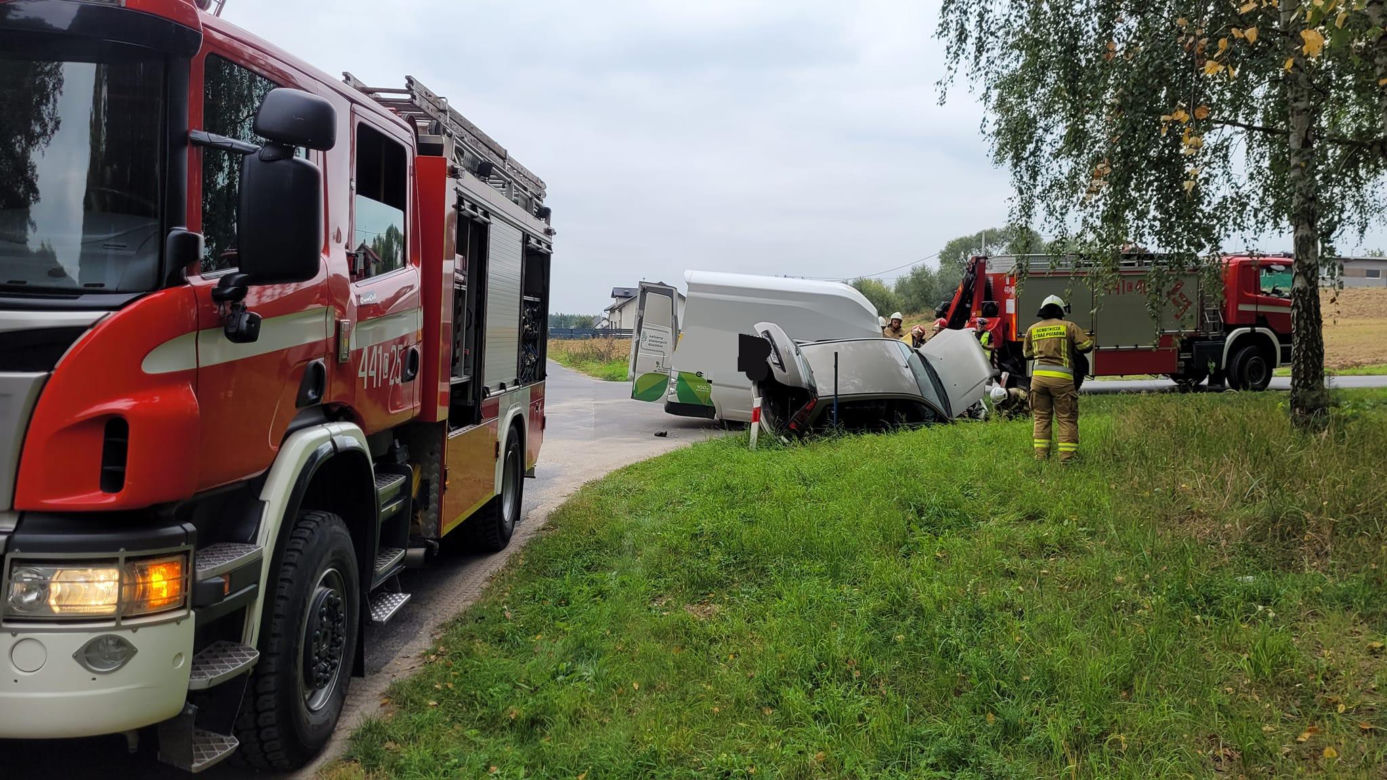 Wypadek drogowe w Nowej Wsi koło Grudziądza