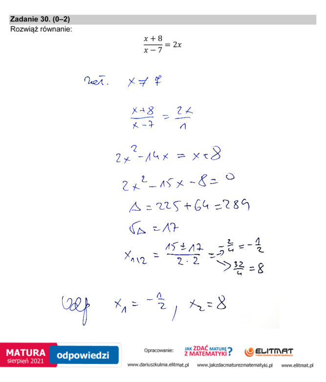Matura poprawkowa 2021, matematyka. Odpowiedzi, pytania, arkusze CKE [24.08.2021]