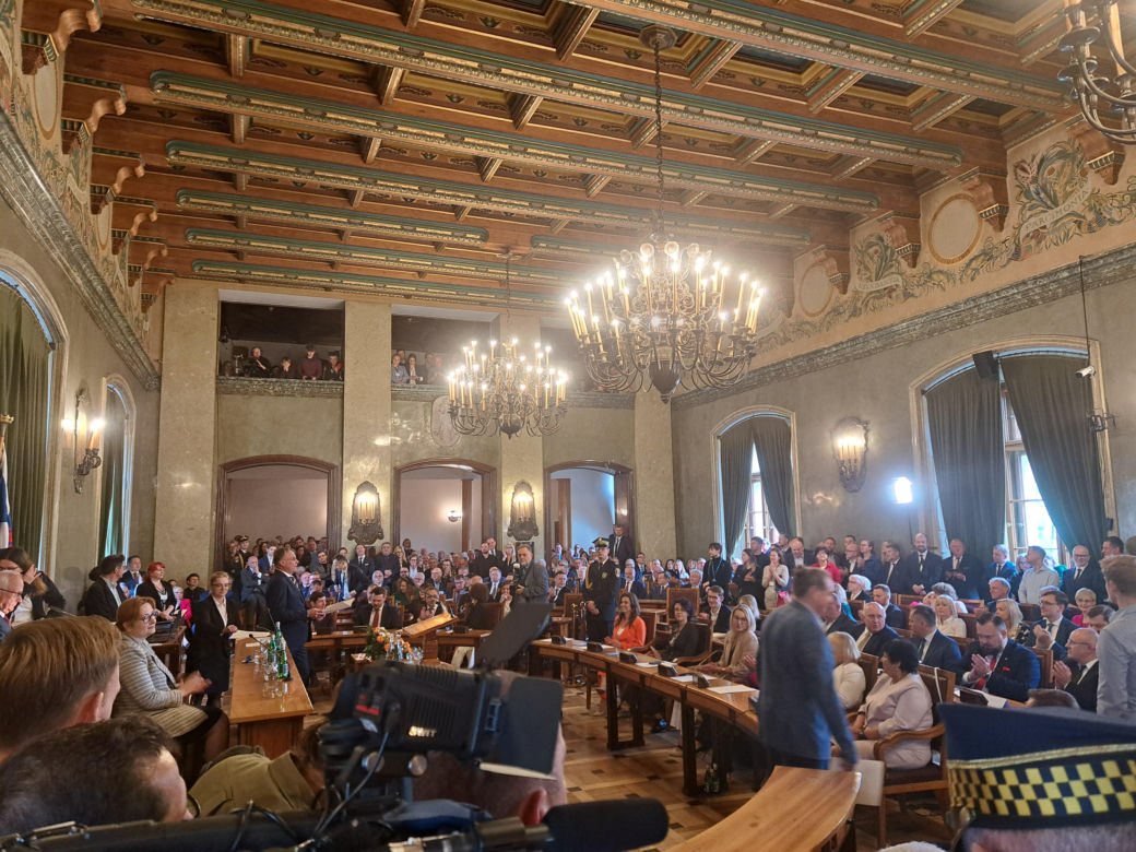 Zaprzysiężenie Aleksandra Miszalskiego na prezydenta miasta Krakowa oraz radnych IX kadencji