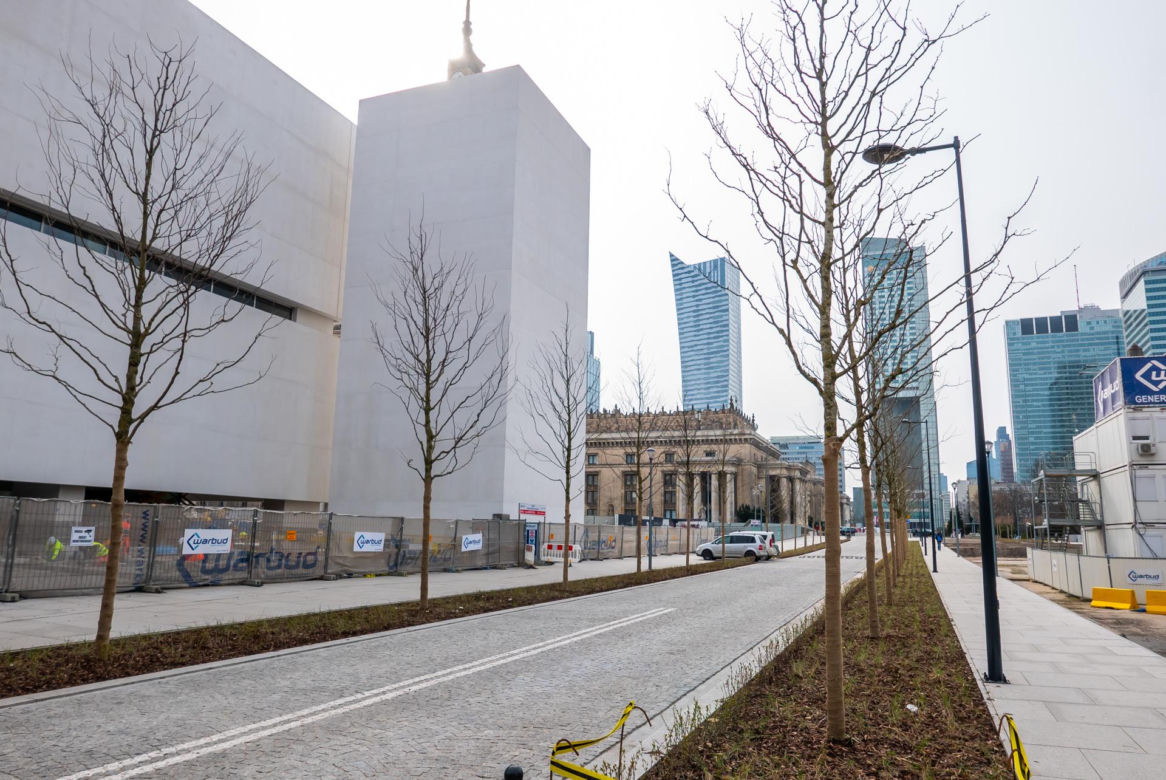 Muzeum Sztuki Nowoczesnej w Warszawie w trakcie budowy