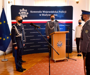 Nowi policjanci w Białymstoku. Ślubowanie złożyło dwunastu funkcjonariuszy [ZDJĘCIA]