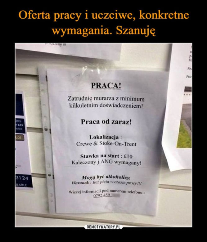 Najlepsze ogłoszenia z miejsc pracy! Nie uwierzysz że ktoś je wywiesił! 