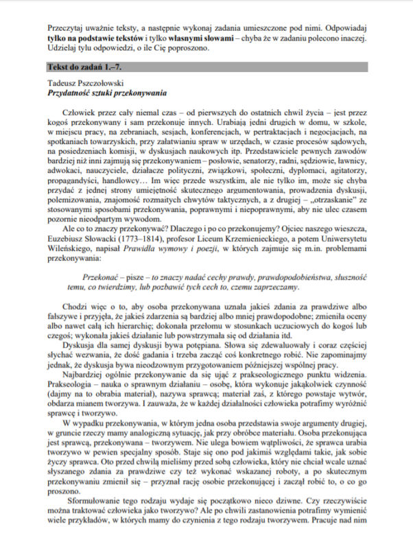 Matura 2020 - ARKUSZE CKE, ODPOWIEDZI, ZADANIA, WYPRACOWANIE język polski