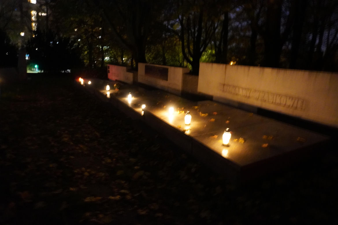 Poznańska Cytadela nocą