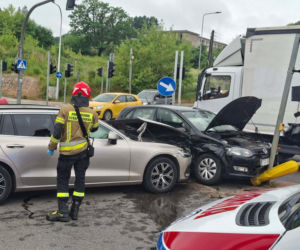Wypadek na skrzyżowaniu w Starachowicach