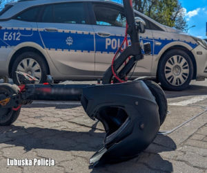 Pijany jak bela na hulajnodze elektrycznej