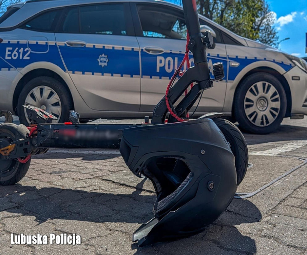 Pijany jak bela na hulajnodze elektrycznej