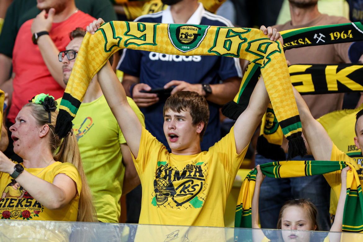 Zdjęcia kibiców z meczu GKS Katowice - MSK Żilina