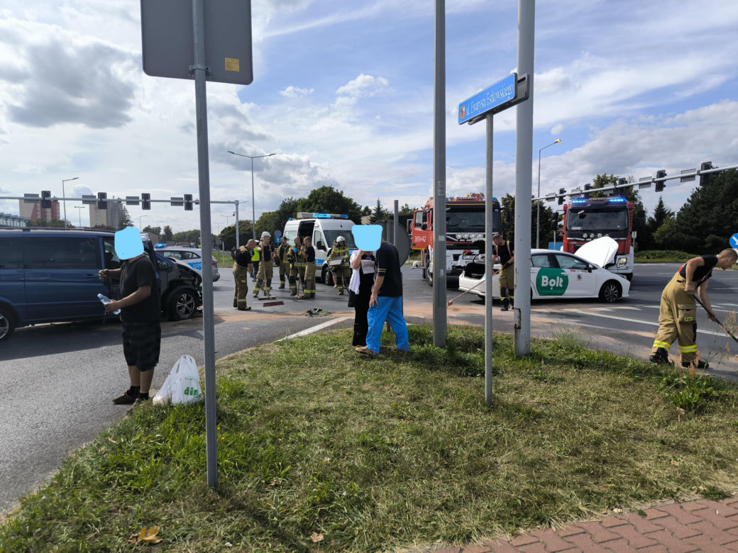 Wypadek pod Trapezem w Lesznie