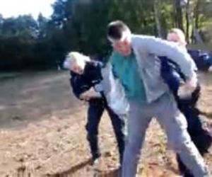 Policjanci z Bytowa próbują zatrzymać opornego kierowcę