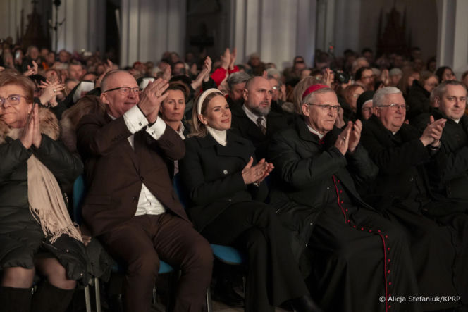 Pierwsza dama Marta Nawrocka na koncercie kolęd