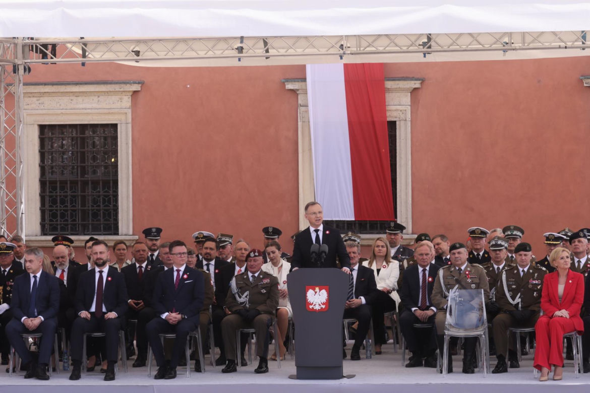 Uroczystości z okazji święta Konstytucji 3 Maja na Placu Zamkowym w Warszawie