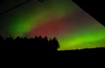 Zorza polarna nad województwem świętokrzyskim