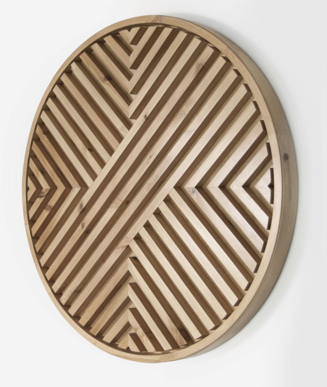 "New Mood Circle" - drewniany obraz, TwoByFour