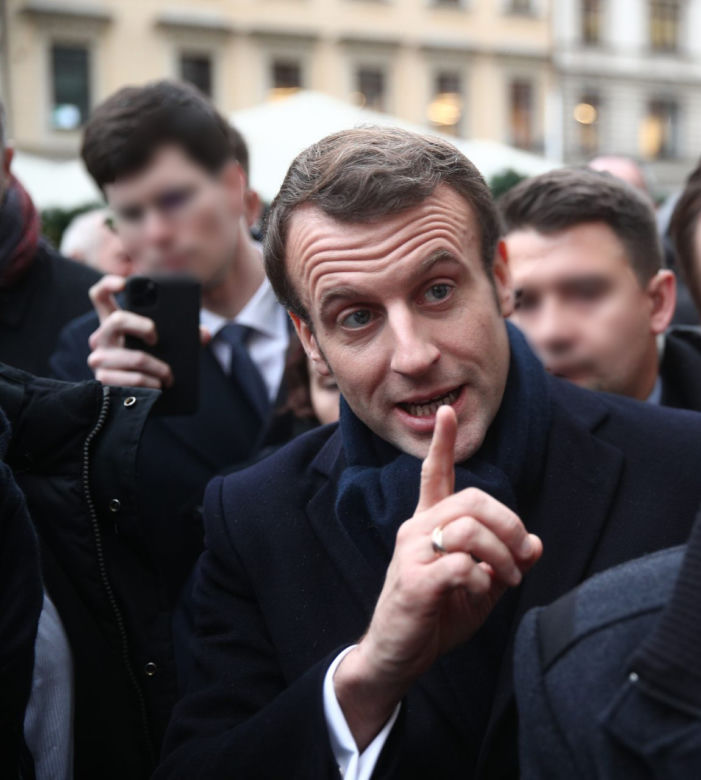 Macron w Krakowie