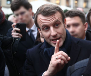 Macron w Krakowie
