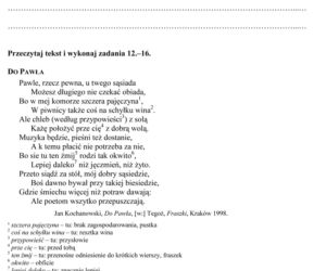 Próbny egzamin gimnazjalny - Język polski
