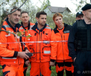 Na sygnale 3 sezon odc. 65. Piotr (Dariusz Wieteska), Wiktor Banach (Wojciech Kuliński), Adam (Konrad Darocha), Renata (Agata Załęcka)