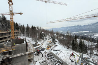 Budowa hotelu Salamandra w Kościelisku - luty 2026