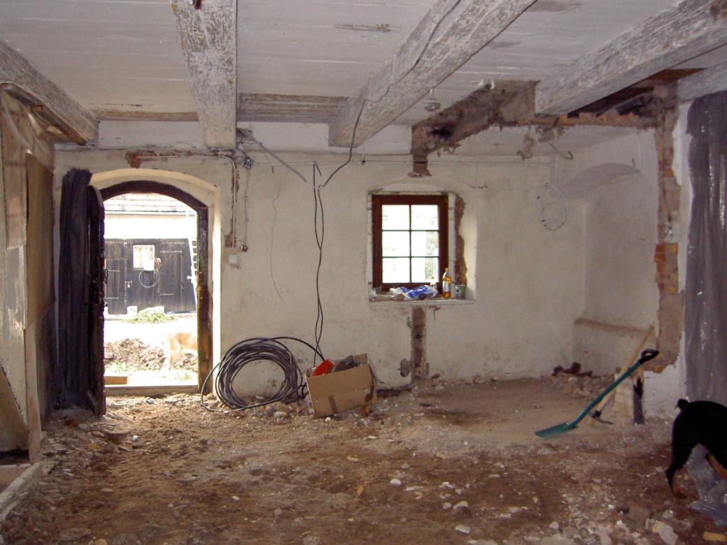 Remont domu szachulcowego w Płóczkach Górnych (Dolny Śląsk)