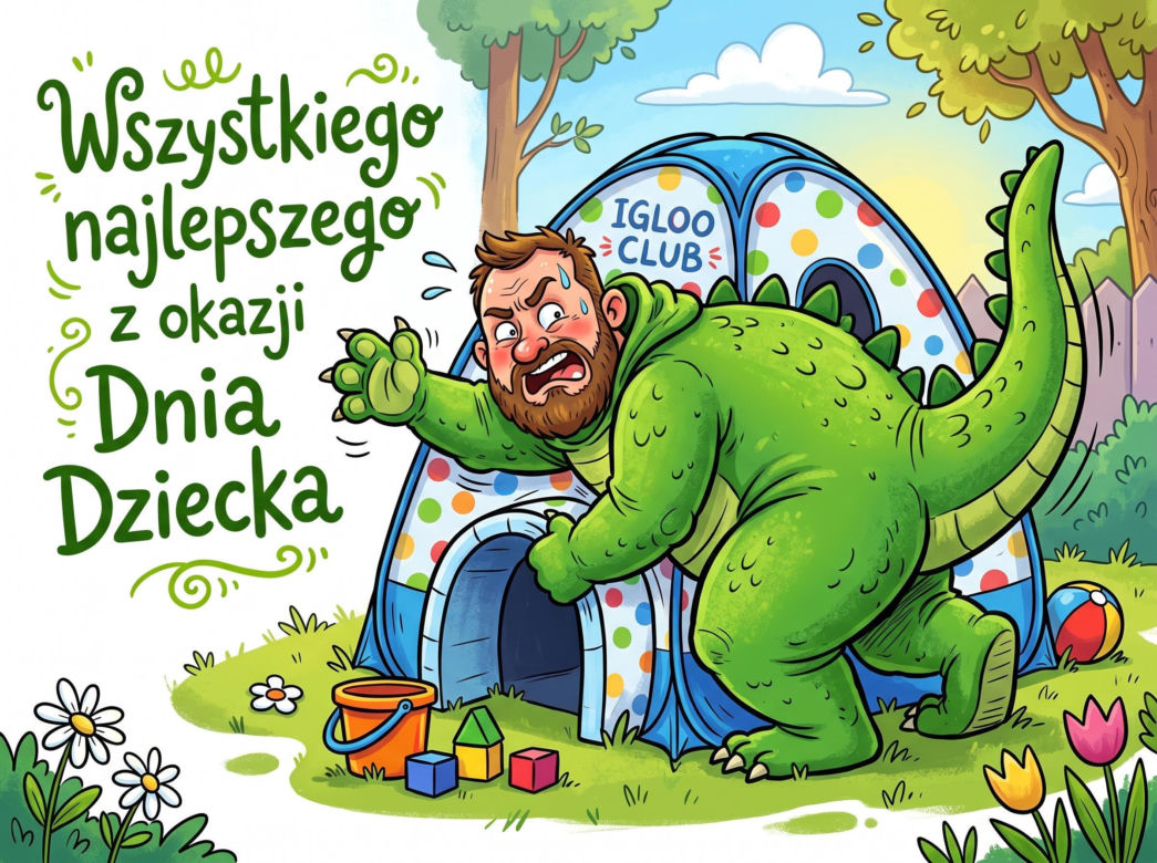 Zabawna kartki na Dzień Dziecka dla dorosłych