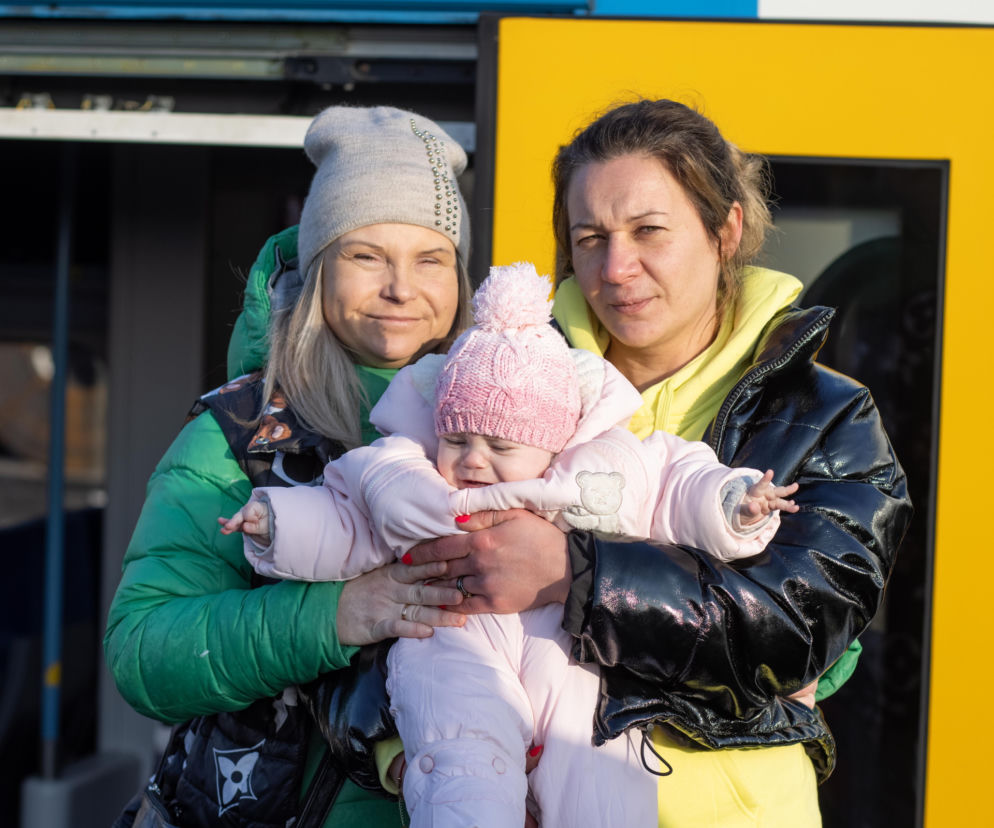 Ukraina. Pociąg z Lwowa z ukraińskimi uchodźcami